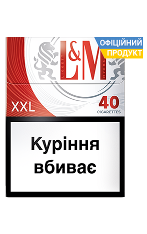L&M Red Label XXL \ Лм красный 40 сигарет в пачке